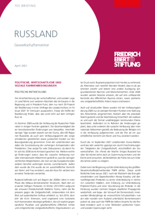 Russland : Gewerkschaftsmonitor