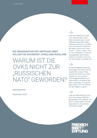 Warum ist die OVKS nicht zur "Russischen NATO" geworden?